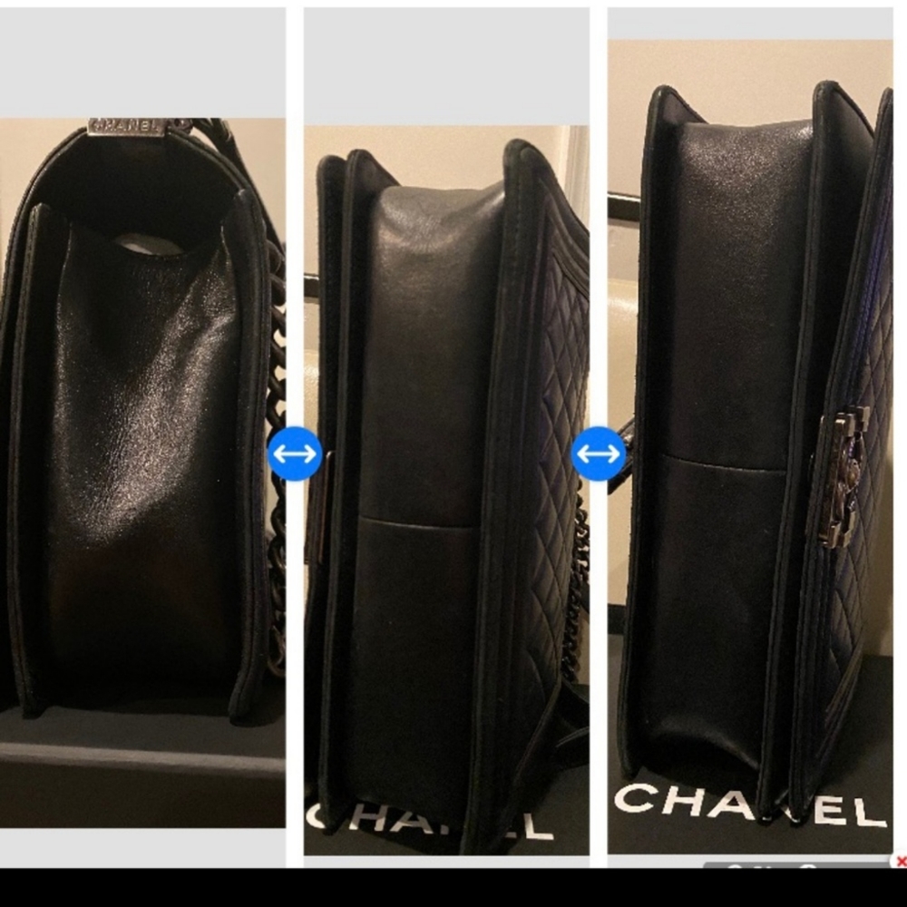🎈SOLD🎈CHANEL New Medium Boy in black w ruthenium - Picture 6 of 16